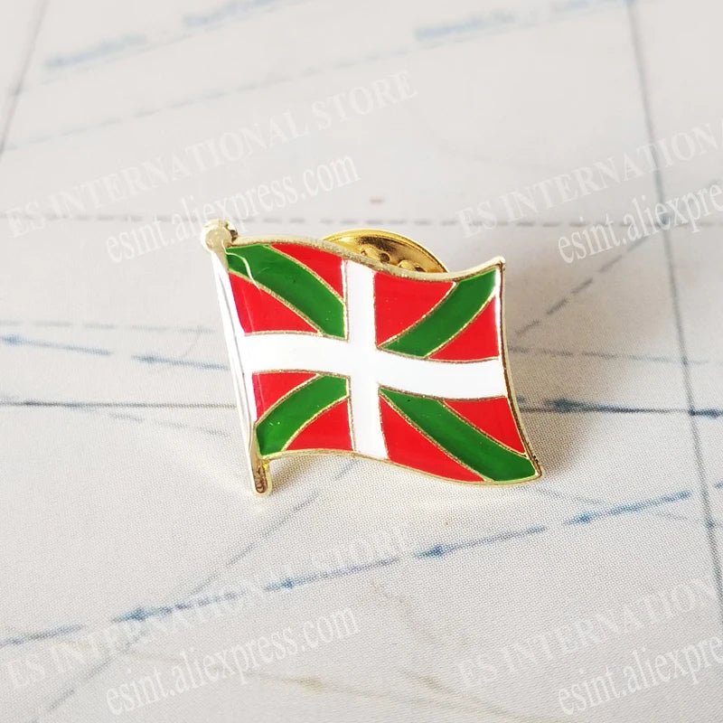 National Flag Metal Lapel Pin Country Autonomous communities of Spain Nationalities regions Cross of Burgundy Second Republic