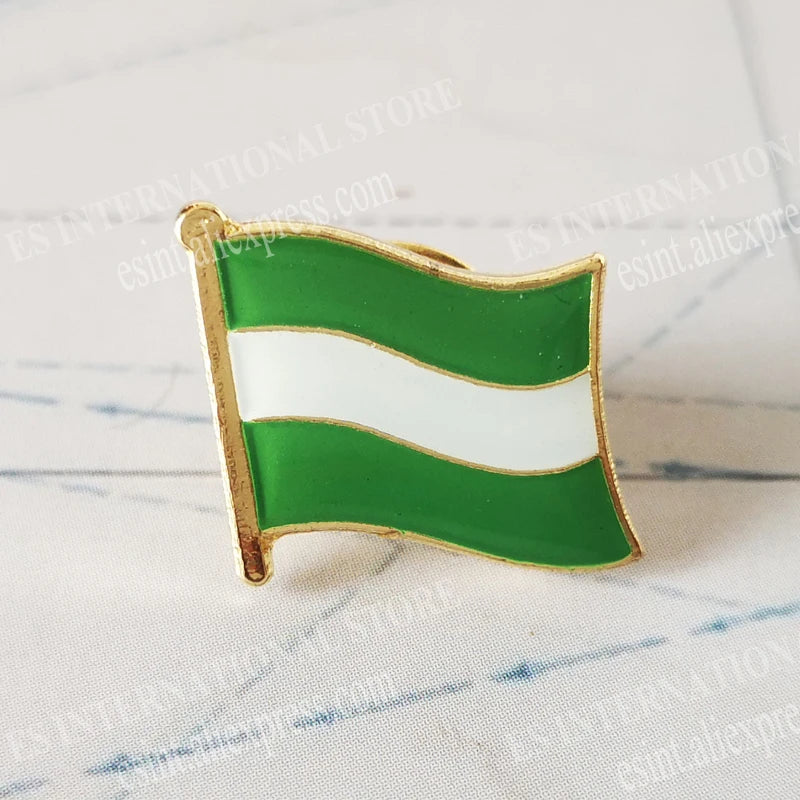 National Flag Metal Lapel Pin Country Autonomous communities of Spain Nationalities regions Cross of Burgundy Second Republic