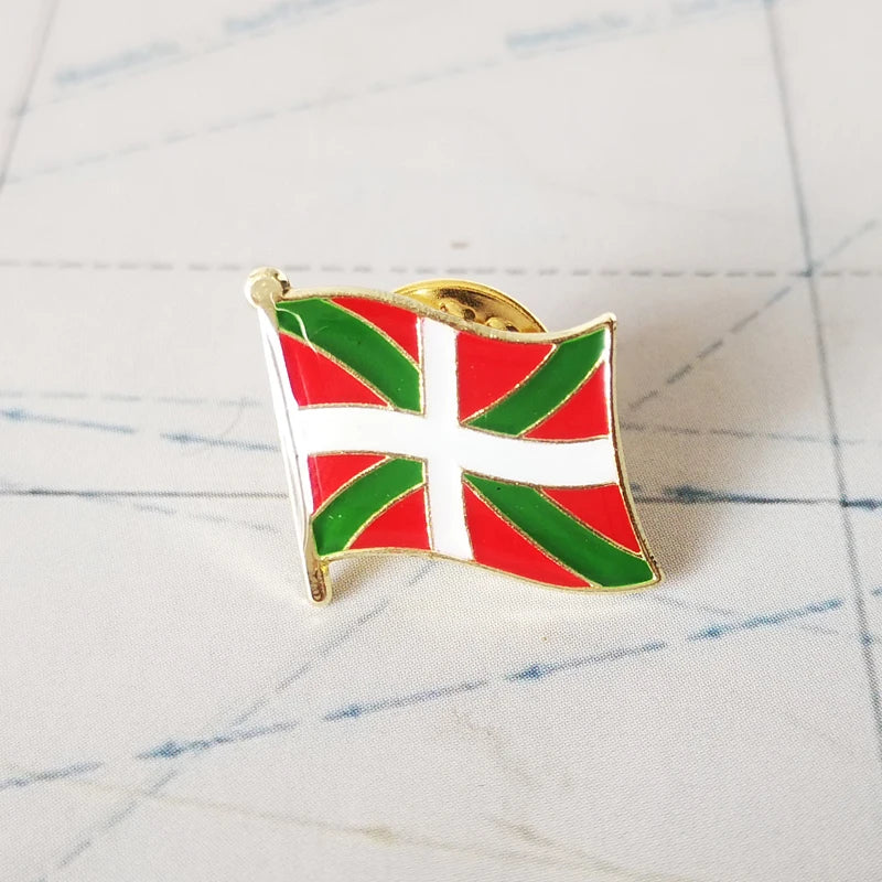 National Flag Metal Lapel Pin Country Autonomous communities of Spain Nationalities regions Cross of Burgundy Second Republic