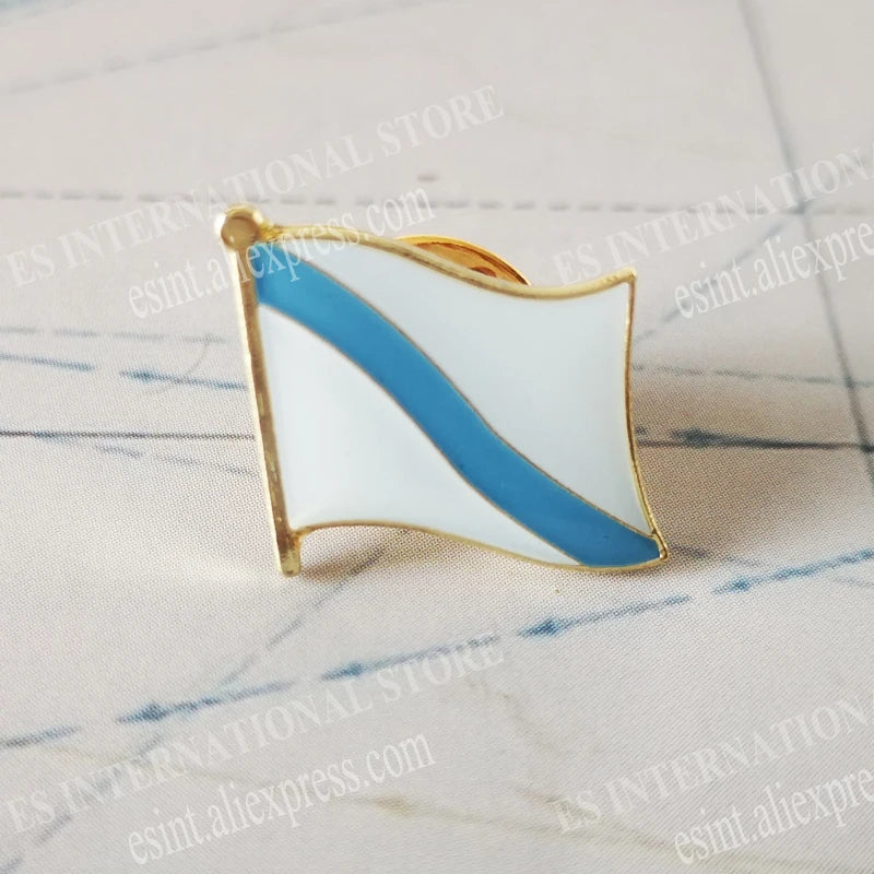 National Flag Metal Lapel Pin Country Autonomous communities of Spain Nationalities regions Cross of Burgundy Second Republic
