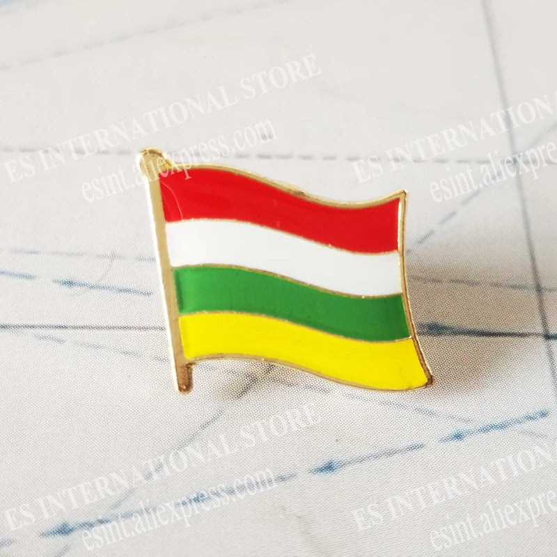 National Flag Metal Lapel Pin Country Autonomous communities of Spain Nationalities regions Cross of Burgundy Second Republic