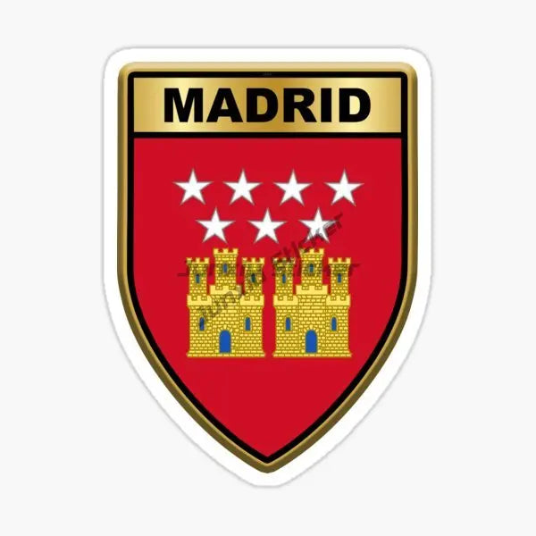 Pegatina Bandera España Madrid – Coche, Moto, Portátil y Más